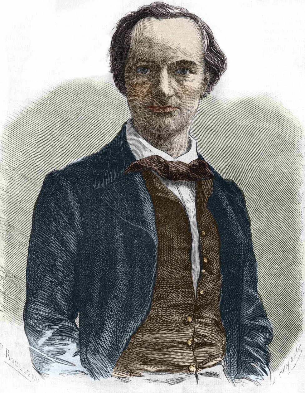 Charles Baudelaire (1821-1867), ranskalainen kirjailija. tekijältä Unknown artist