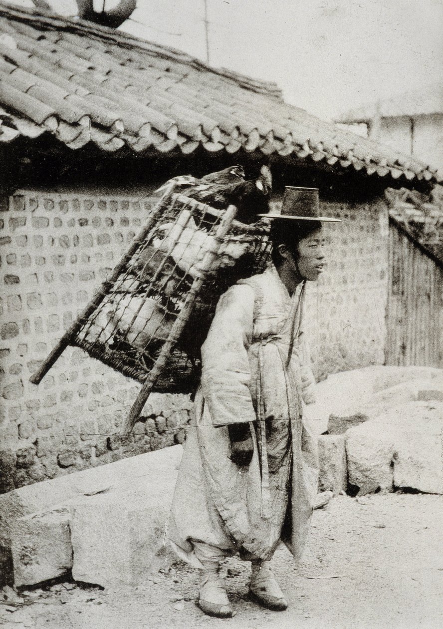 Kanakauppias, Korea, 1800-luvun loppu tekijältä Unknown artist