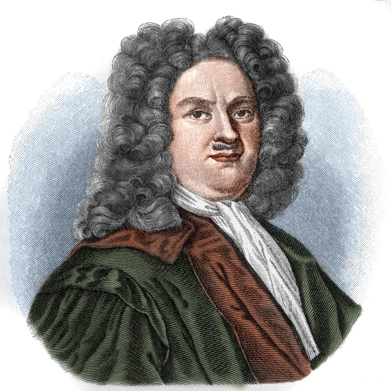 Johann Christian Guntherin muotokuva. Saksalainen runoilija (1695-1723). Kaiverrus. tekijältä Unknown artist