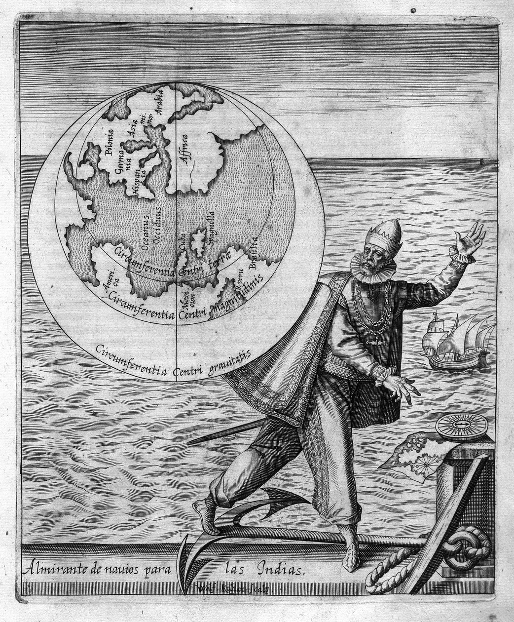 Christopher Columbus (Cristoforo Colombo) - Philoponus Honoriusin elokuvassa "Uusi Tipus uuden maailman matkan jälkeen" tekijältä Unknown artist