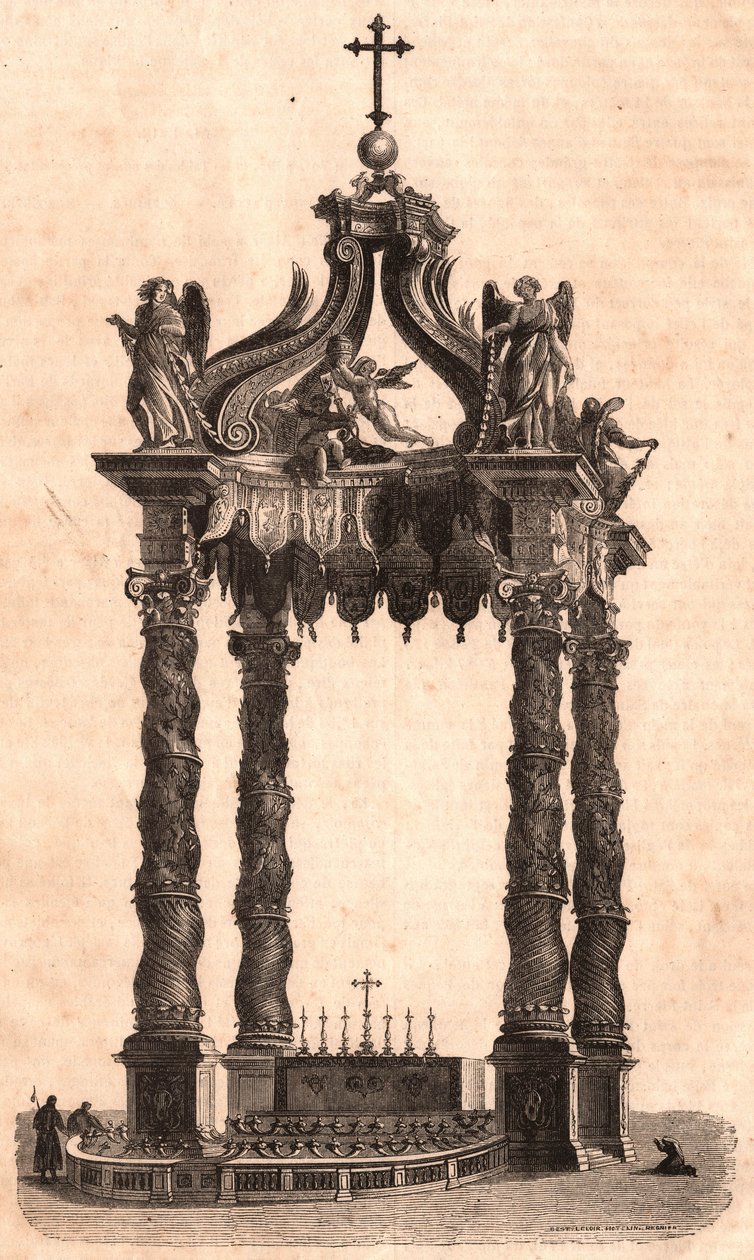 Ciborium Pyhässä Pietarissa Roomassa, Italiassa tekijältä Unknown