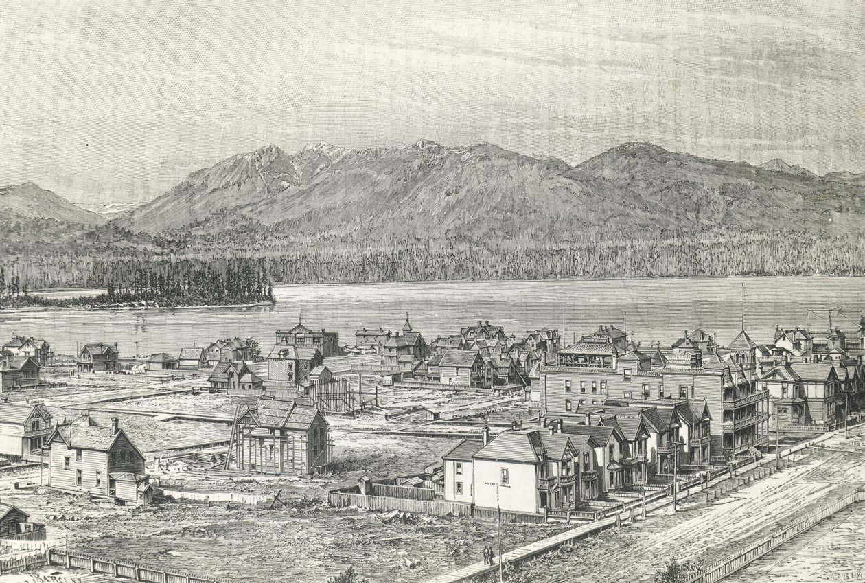 Vancouverin kaupunki, kaiverrus, Kanada tekijältä Unknown artist
