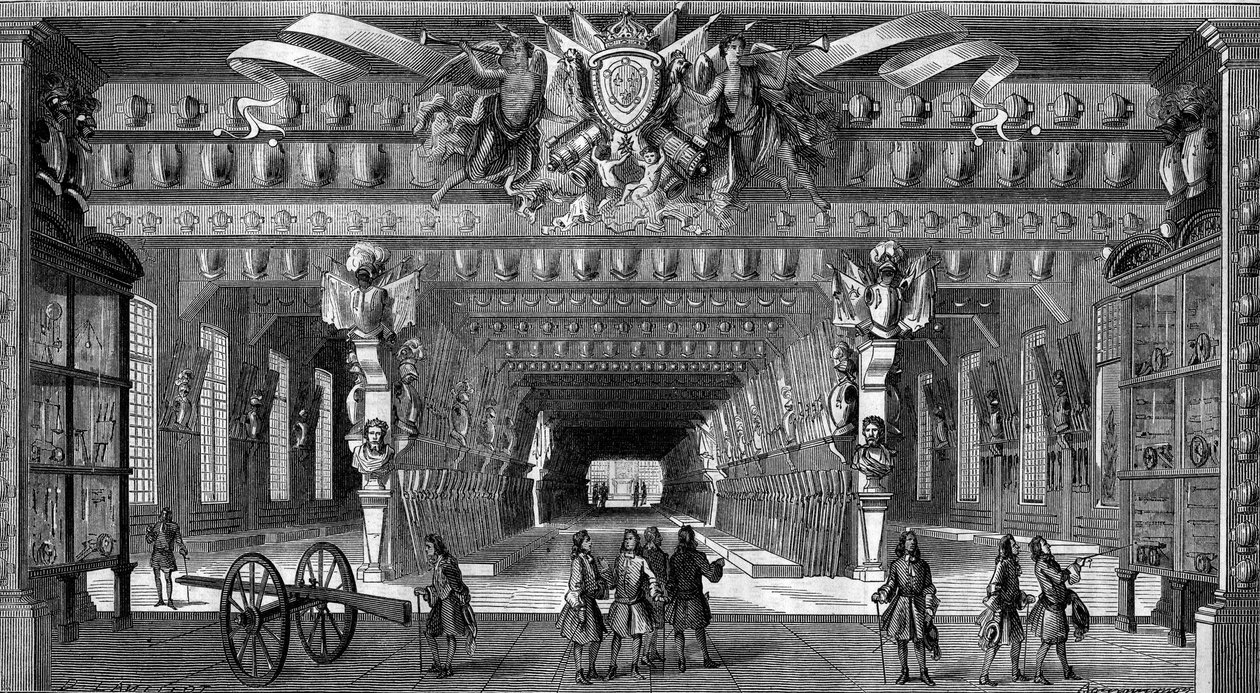 Antiikkiaseiden kokoelma Bastillessa Ludvig XIV:n aikana (1643-1715). tekijältä Unknown artist
