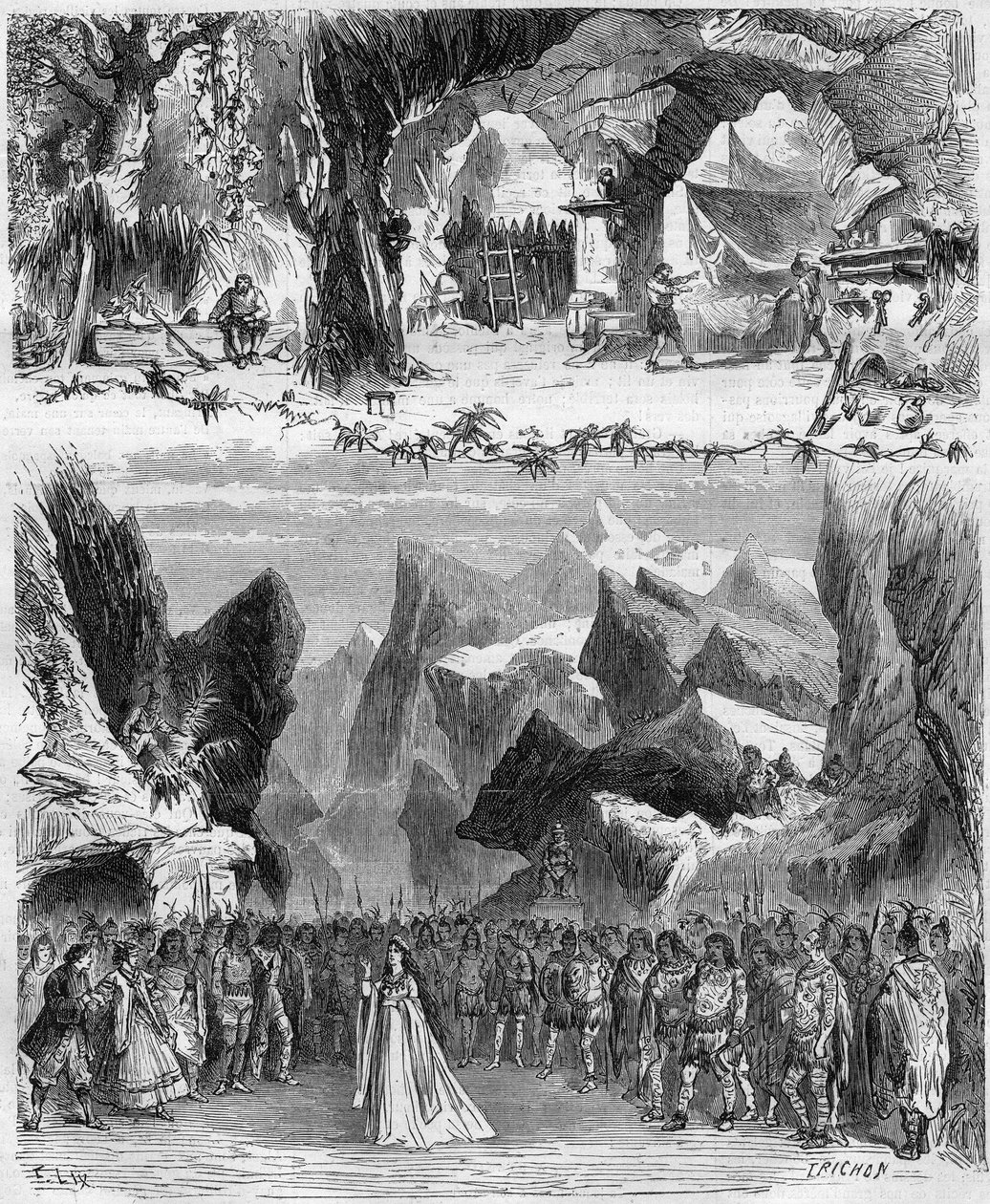 Eugene Cormonin (Pierre Etienne Piestre) koominen ooppera "Robinson Crusoe" tekijältä Unknown artist