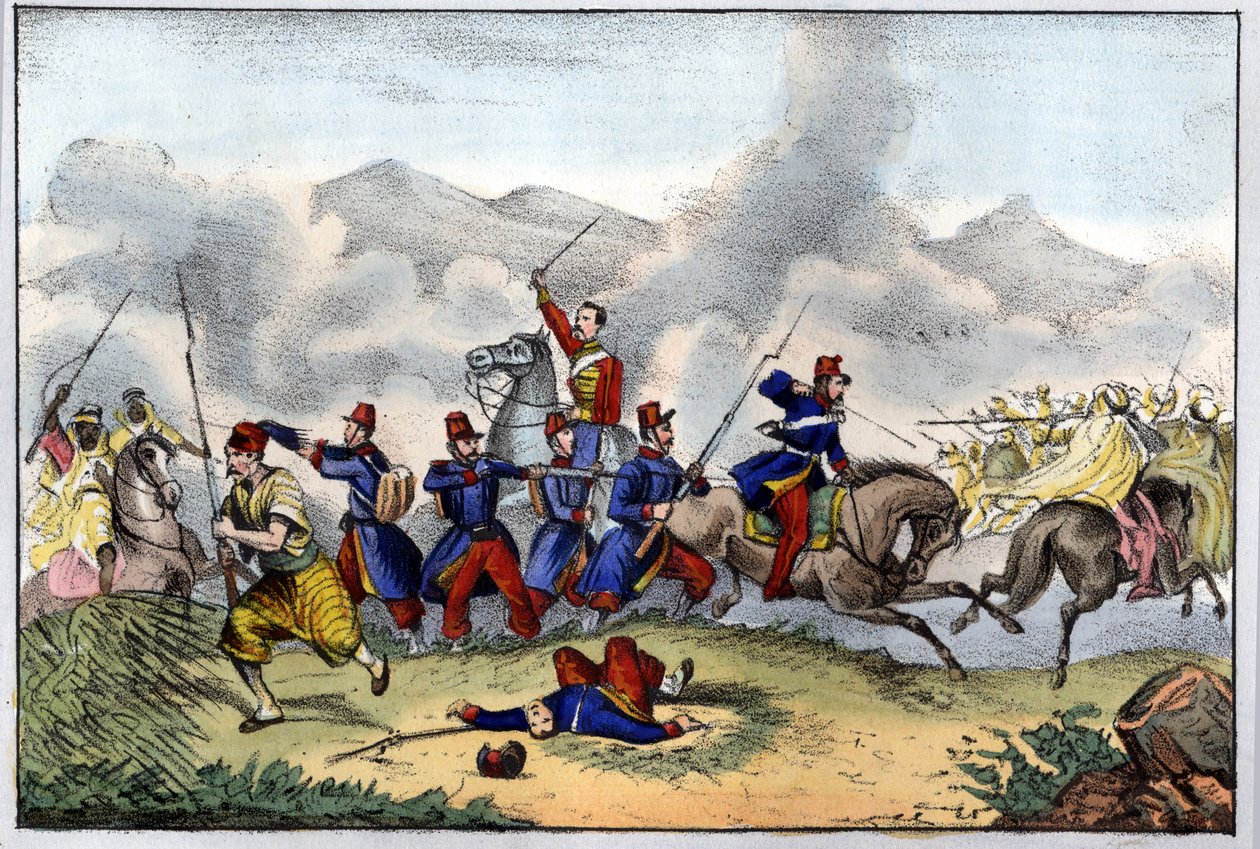 Algerian valloitus. Otettu Konstantinuksesta 13. lokakuuta tekijältä Unknown artist