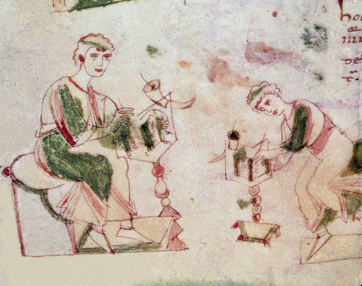 Kopioijat, yksityiskohdat (miniatyyri tekijältä Unknown artist