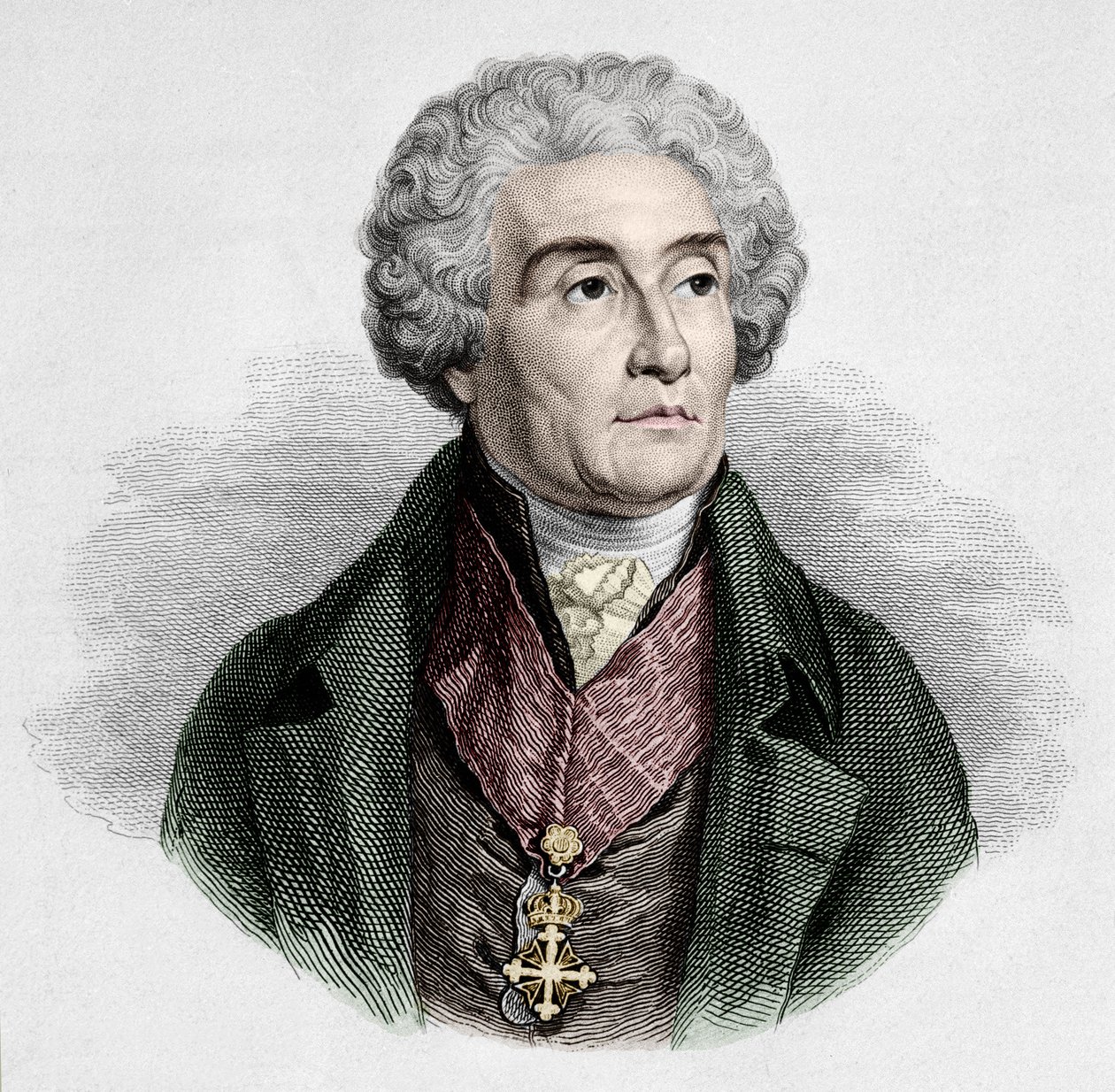 Kreivi Joseph de Maistre (1753-1821), ranskalainen poliitikko, kirjailija ja filosofi. Milanolainen yksityinen kokoelma. tekijältä Unknown artist