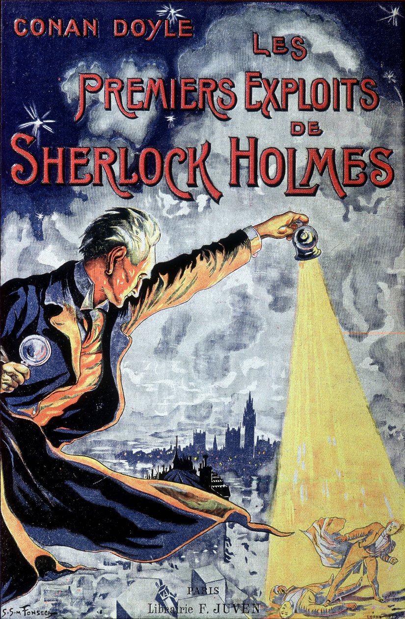 Conan Doylen kansi "" Les Premiers exploits de Sherlock Holmes""". tekijältä Unknown artist