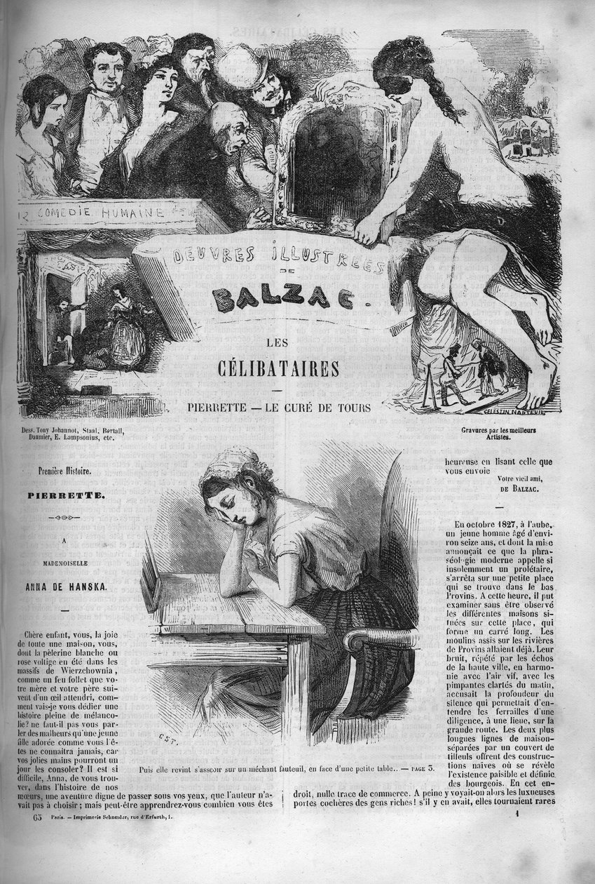Kansi romaanille "" Les celibataires "" tekijältä Unknown artist
