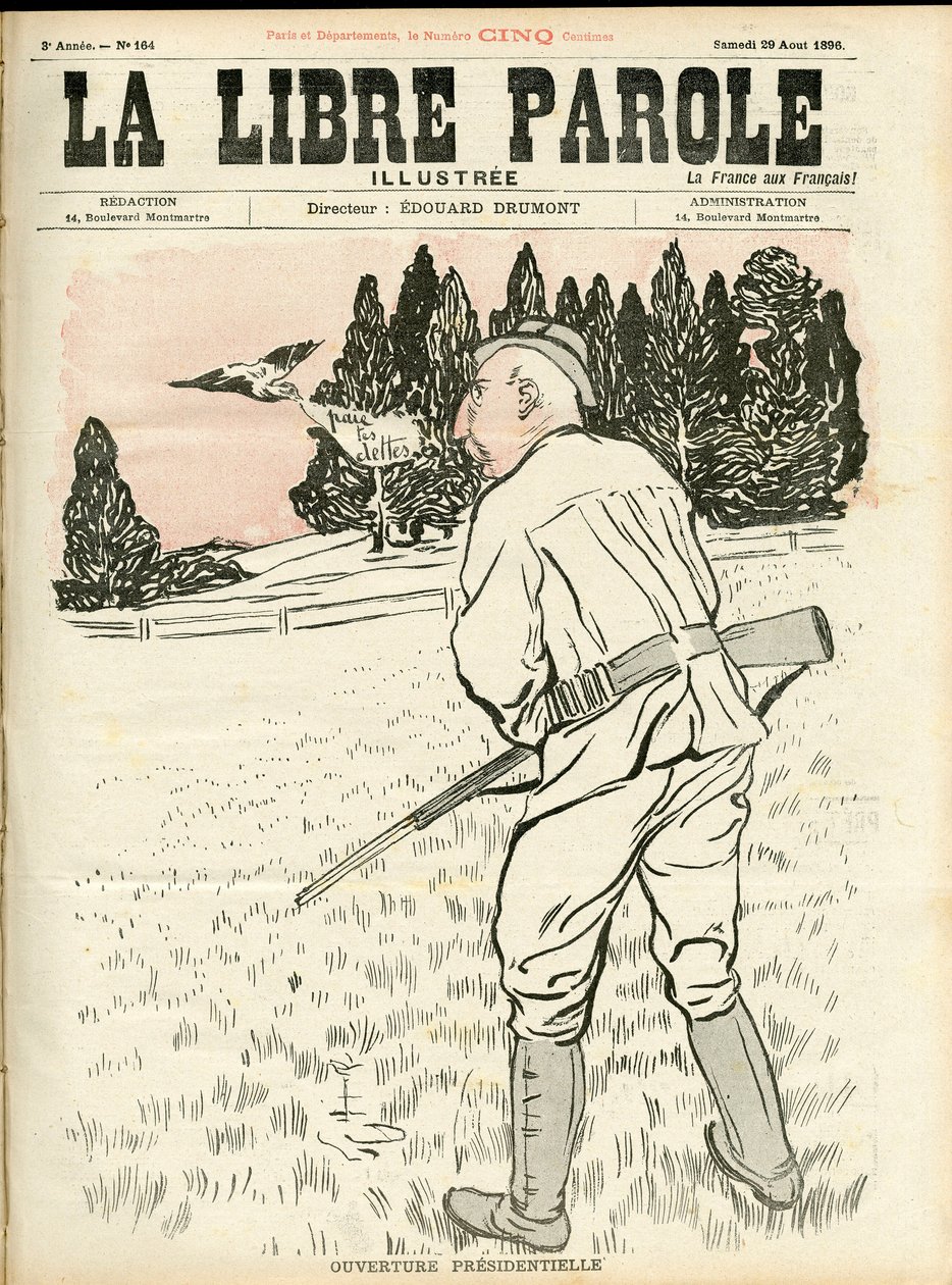 "La Libre parole illustree" -kirjan kansi. tekijältä Unknown Artist