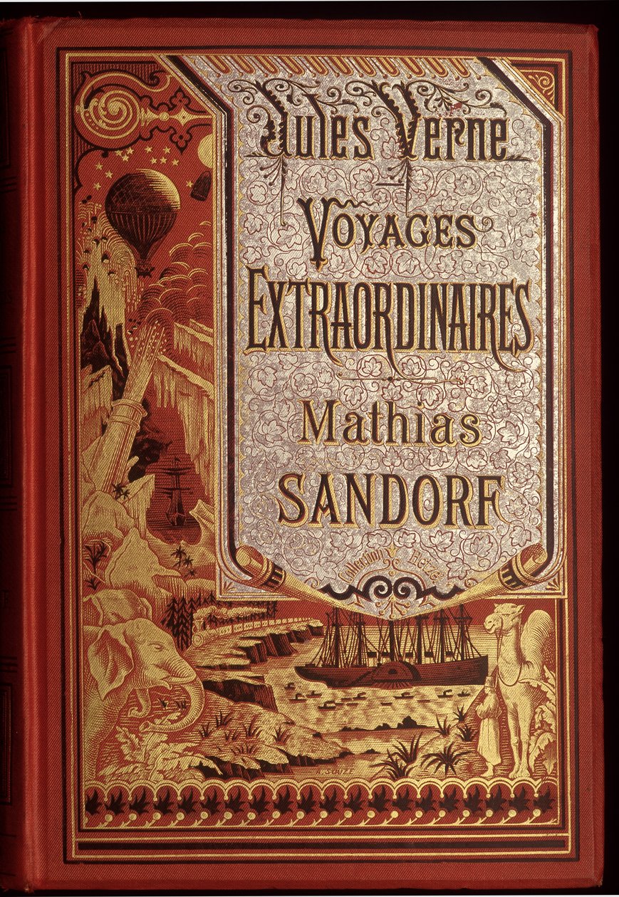 Kansi kirjasta Mathias Sandorf, Jules Vernen romaani tekijältä Unknown artist