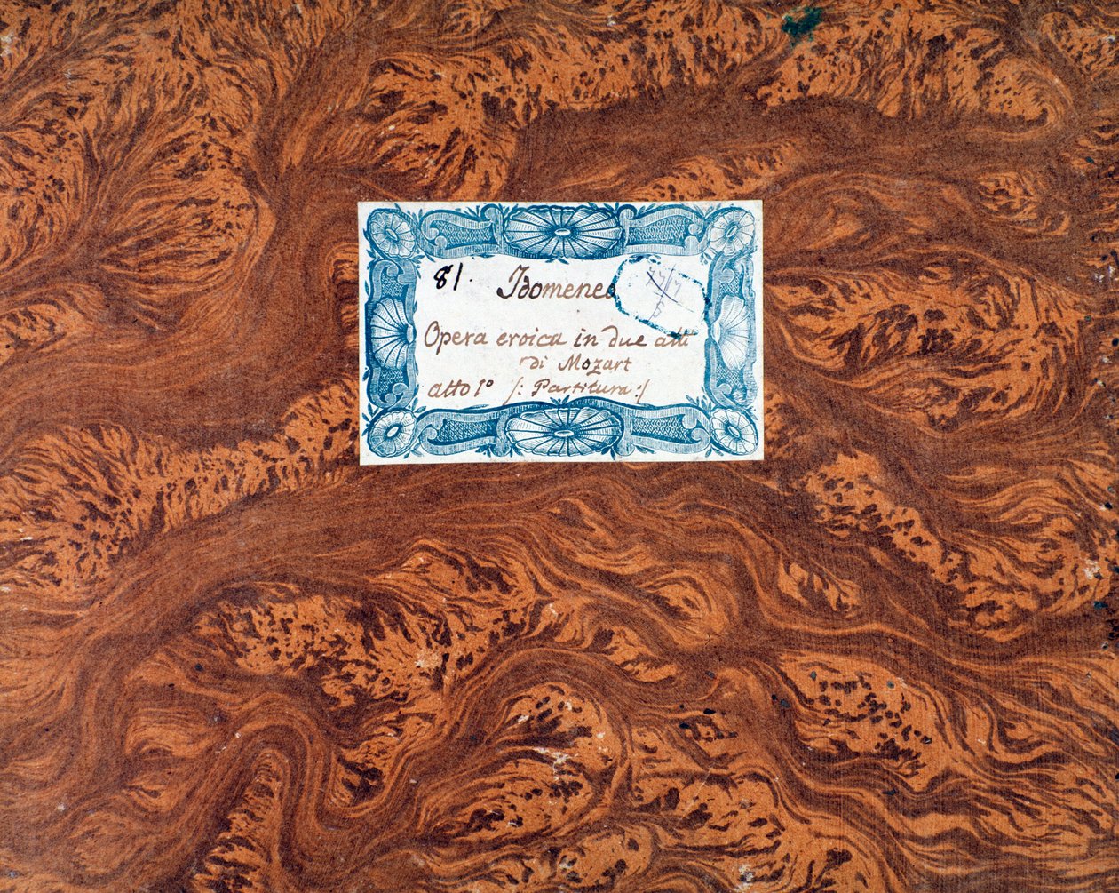 Kansikappale Idomenee, Kreetan kuningas, Mozartin ooppera, Lichtenthal-versio (1843) tekijältä Unknown artist