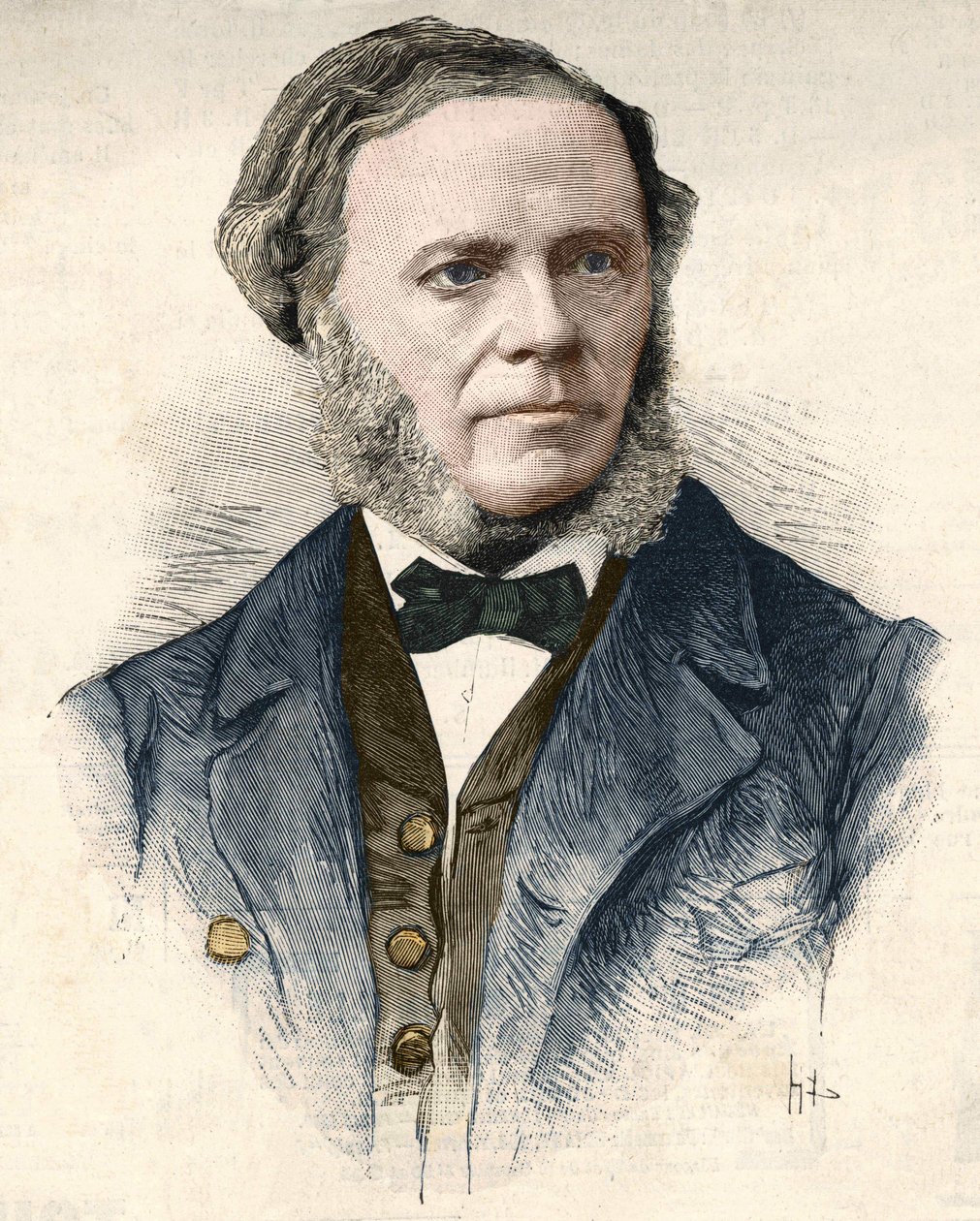 César Franck (1822 - 1890), belgialaista alkuperää oleva ranskalainen säveltäjä ja urkuri. tekijältä Unknown artist