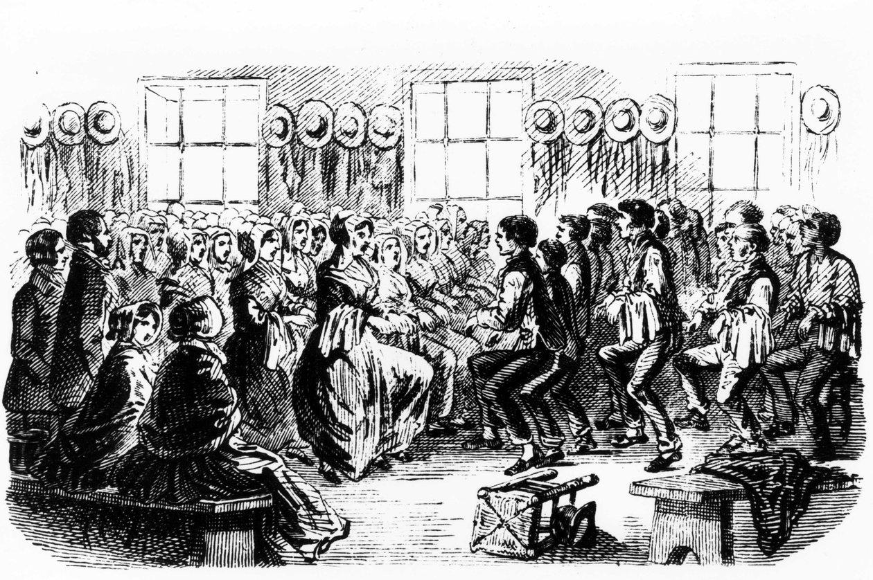 Dance Shakers. 1800-luvun kaiverrus. tekijältä Unknown artist