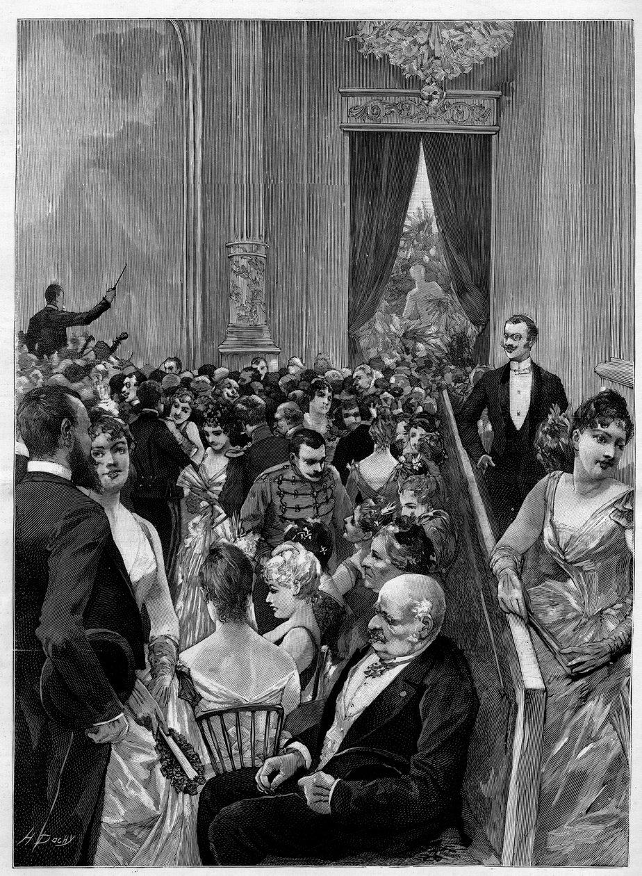 Tasavallan presidentin Jules Grevyn (1807-1891) viimeisen ballin tanssisali Pariisin Palais de l