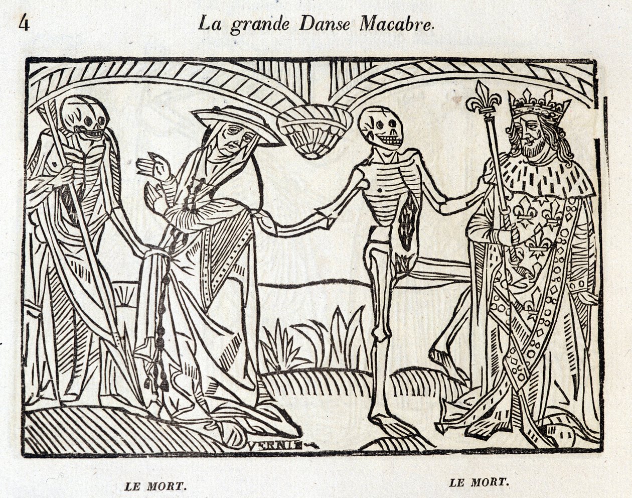 Dance macabre - kaiverrus tekijältä Unknown artist