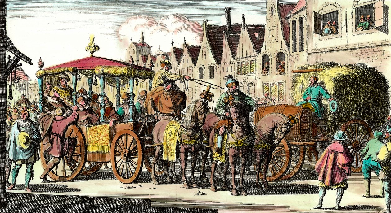 Henry IV:n kuolema: Henrik IV:n (1553 - 1610) salamurha 14. toukokuuta 1610 Francois Ravaillacin (1578 - 1610) toimesta. Kaiverrus 1600-luvulta. Yksityinen kokoelma. tekijältä Unknown artist