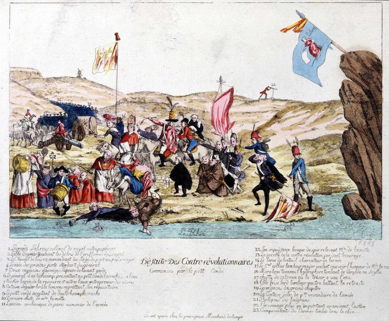 Peer Condén johtamien vastavallankumouksellisten tappio Elsassissa 1700-luvun lopulla tekijältä Unknown artist