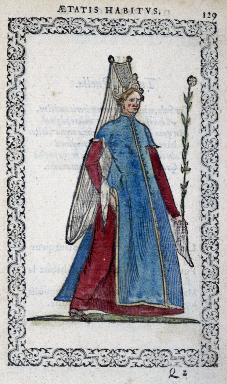 Demoiselle de Turk - Jean Sulperiuksen teoksessa "Habits et effigies". tekijältä Unknown artist