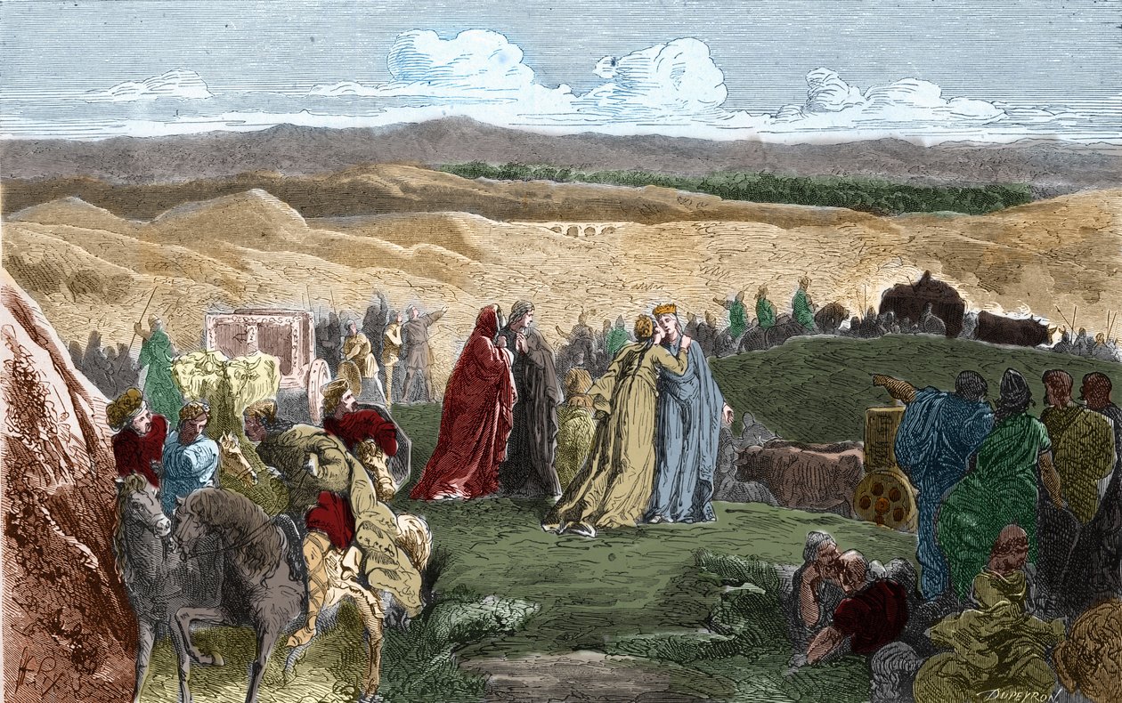 Lähti Galswinthe (Galsuinde) (Galsuinte) (n. 545 - 567), frankkien kuningatar Neustriassa ja Chilperic I:n (frankkien kuninkaan) vaimo Ranskaan. Kaiverrus Paul Lehugeurin Histoire De France En Centin maalauksiin 1891. tekijältä Unknown artist
