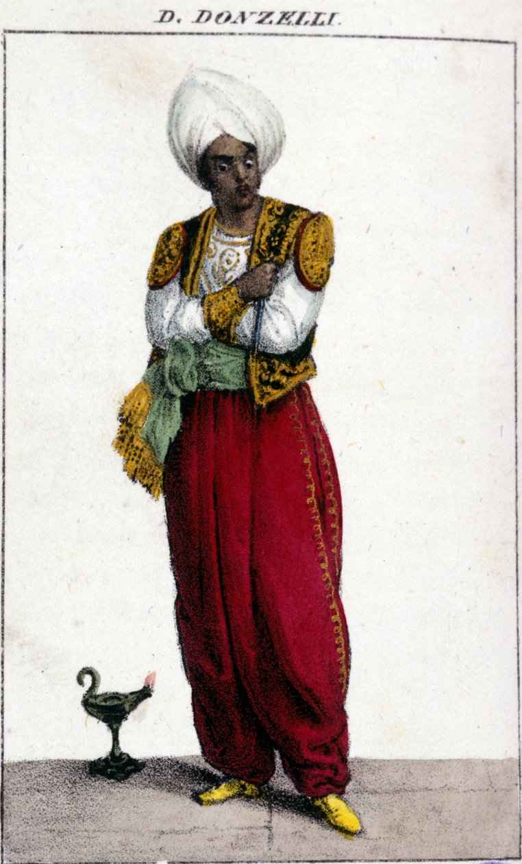 Domenico Donzelli (1790 - 1873), italialainen tenori, jota Otelossa edusti Gioacchino Rossini. La Scala tekijältä Unknown artist