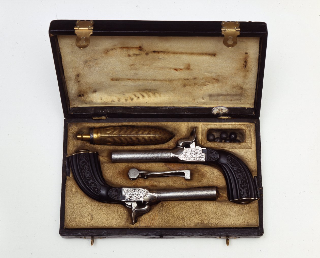 Kaksintaistelusarja pistooleista Mazzagatti 1800-luku. tekijältä Unknown artist