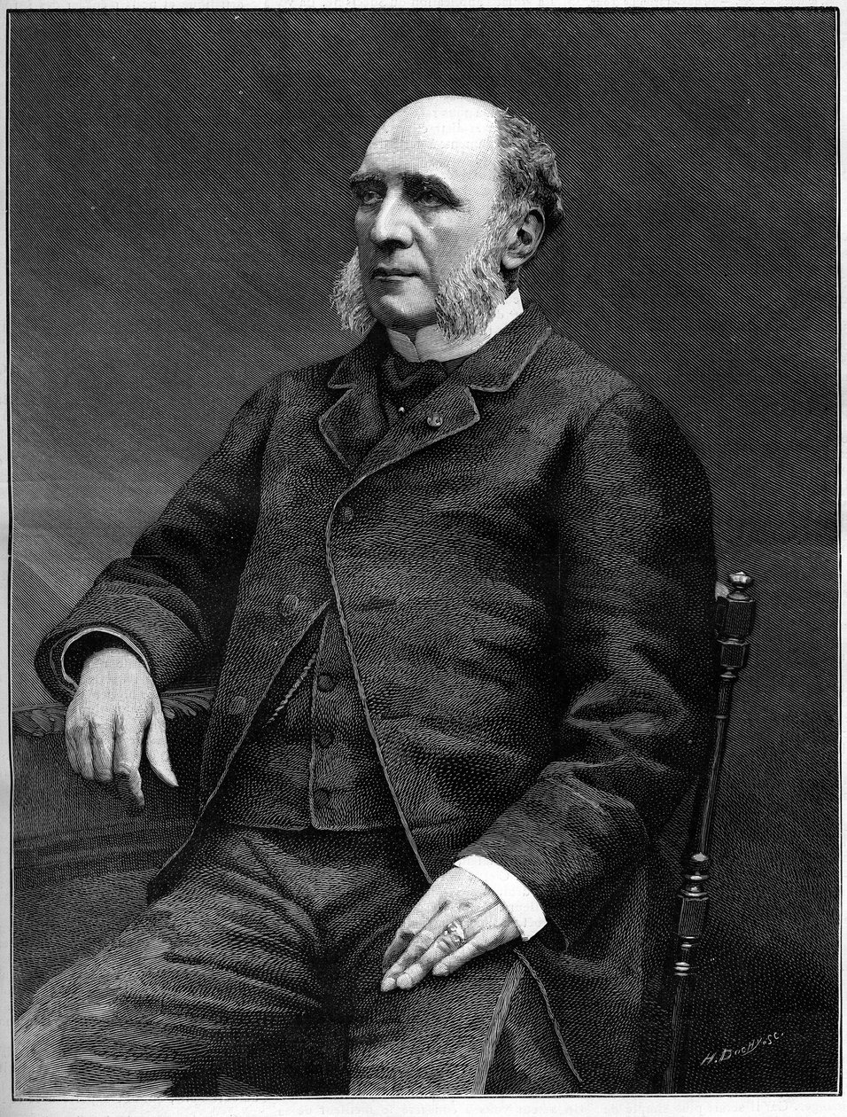Duke Louis Charles Decazes (1819-1886), ranskalainen poliitikko, ulkoministeri 1873-1877. tekijältä Unknown artist