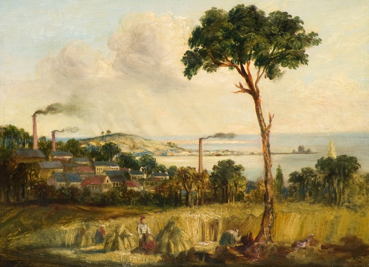 Dundee Balgay Hillistä, n. 1824 (öljy aluksella) tekijältä Unknown artist