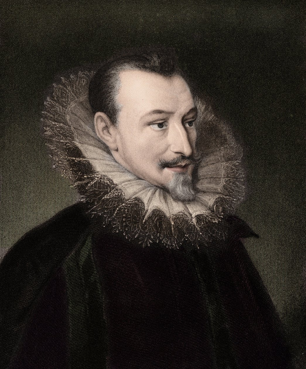 Edmund Spenser c1552/3-1599 - kaiverrus - 1800-luku tekijältä Unknown artist
