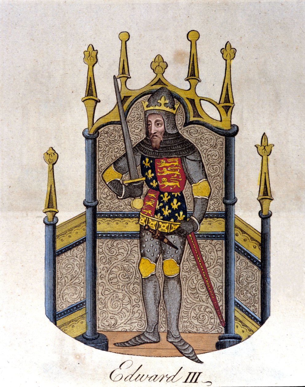 Edward III Englannin kuningas (1312-1377). tekijältä Unknown artist