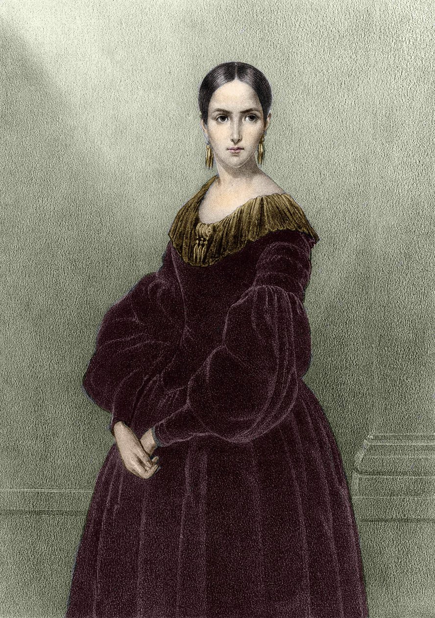 Elisabeth Rachel Félix, joka tunnetaan nimellä Mademoiselle Rachel (1821-1858), ranskalainen tragedia. tekijältä Unknown artist