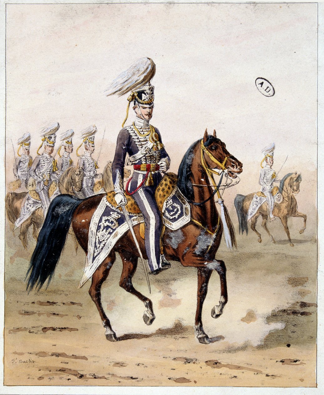 Intian englantilainen armeija: Madrasin ratsuväki tekijältä Unknown artist