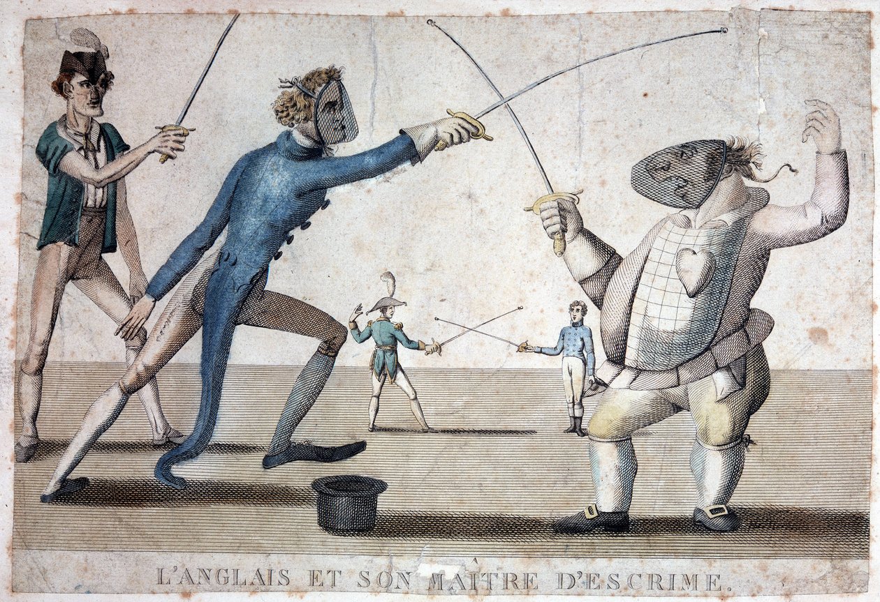 Englanti ja sen miekkailumestari - 1800-luku tekijältä Unknown artist