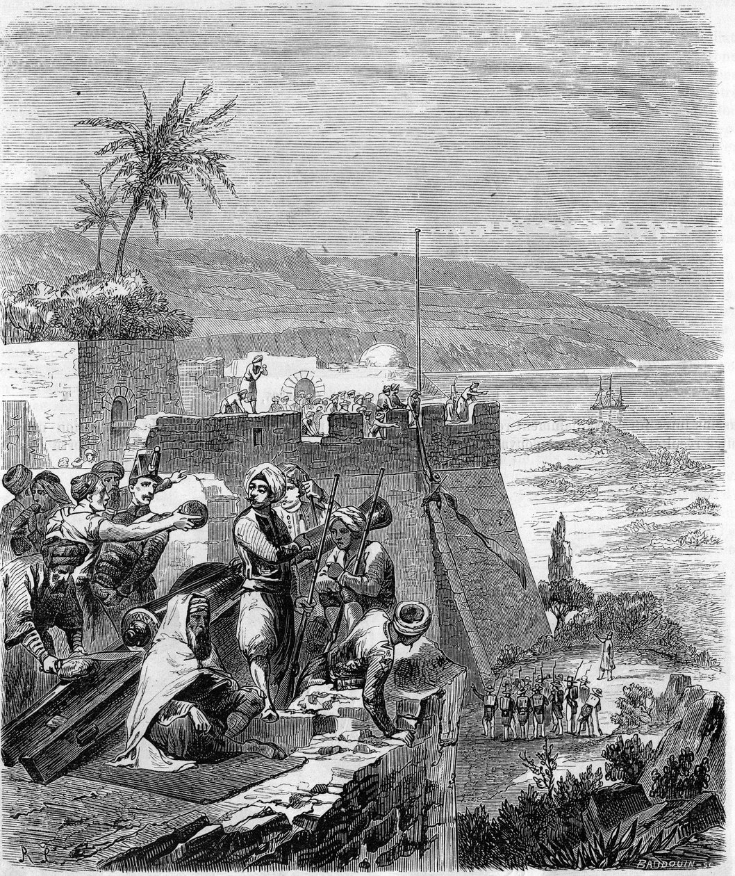 Episodi Algerian valloituksesta vuonna 1832 - Taken of Bone, 21. maaliskuuta tekijältä Unknown artist