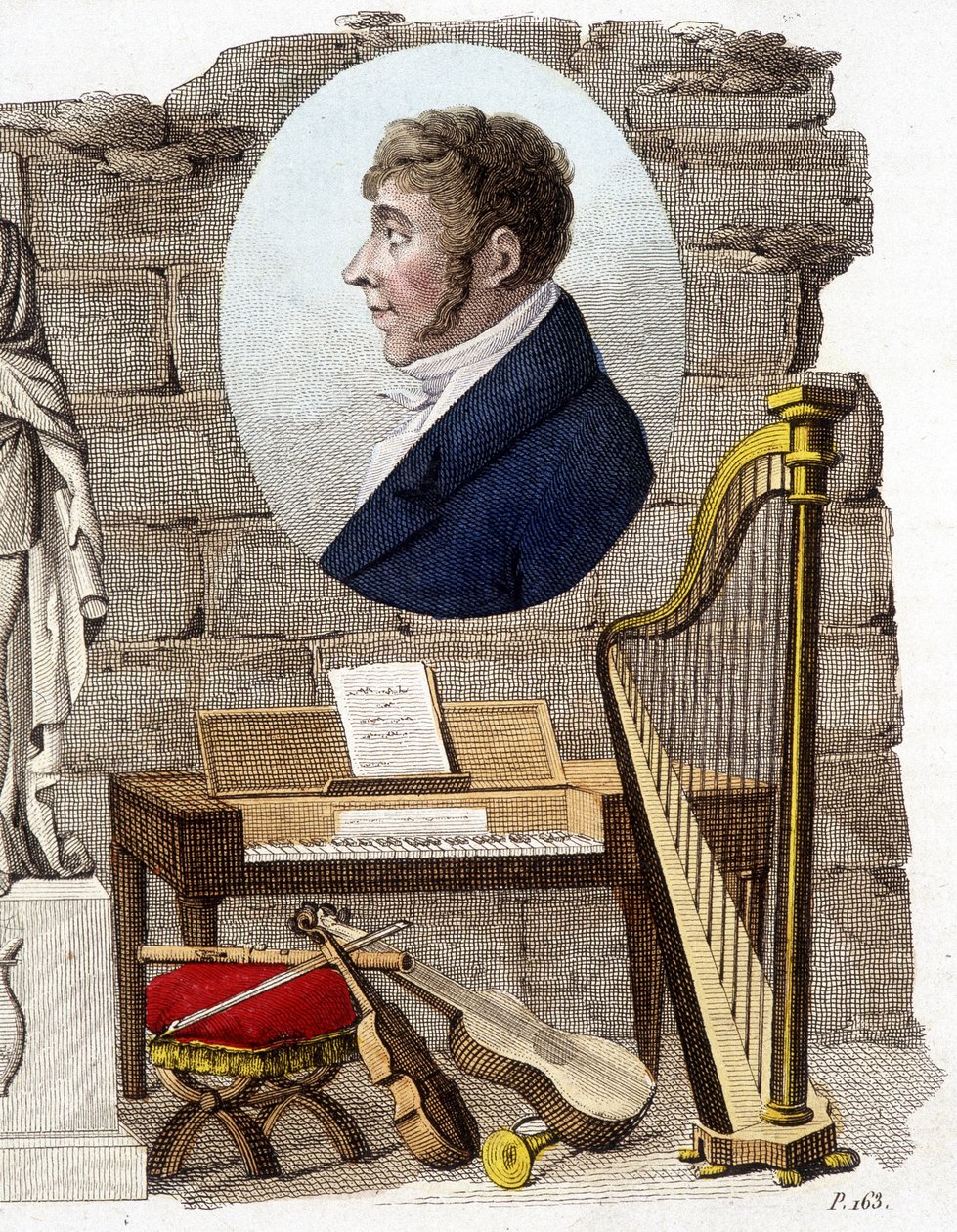 Etienne Mehul, ranskalainen säveltäjä ja urkuri (1763-1817). tekijältä Unknown artist