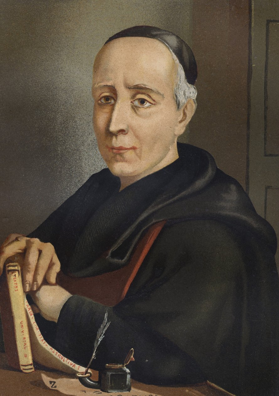 FEIJOO ja MONTENEGRO, Benito Jeronimo (1673-1764). Espanjalainen kirjailija ja esseisti - muotokuva Benito Jeronimo tai Feijoo (1676-1764). Espanjalainen teologi ja lääketiede kuuluisien miesten ja naisten jälkeen. Barcelona 1877. tekijältä Unknown artist