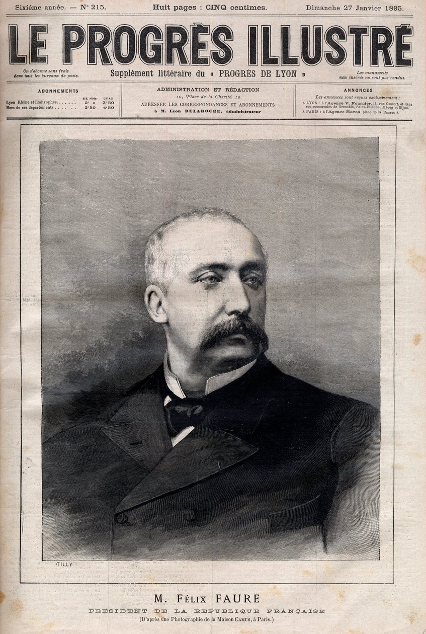 Felix Faure, Ranskan tasavallan presidentti tekijältä Unknown artist