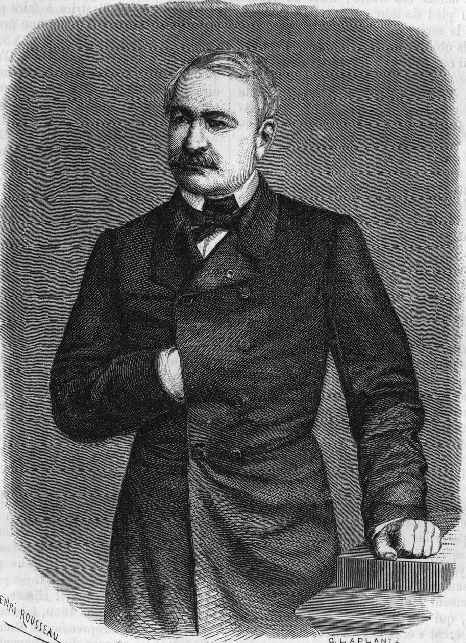 Ferdinand de Lesseps (1805-1894), ranskalainen diplomaatti ja hallintovirkamies. tekijältä Unknown artist