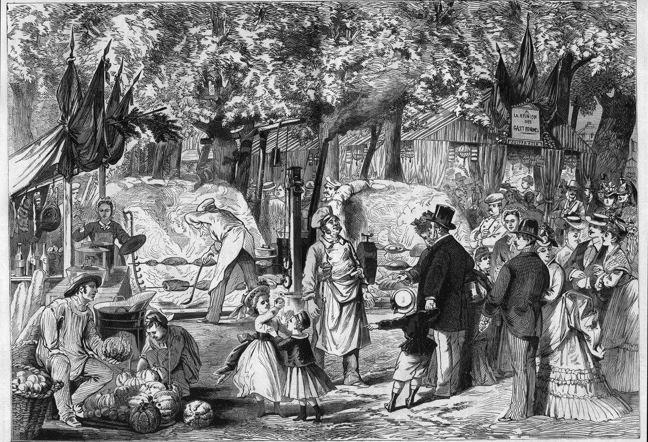 Fete des Loges: Roisserie, joka on perustettu Saint Germainin (Saint-Germain) metsään lähellä Pariisia tekijältä Unknown artist