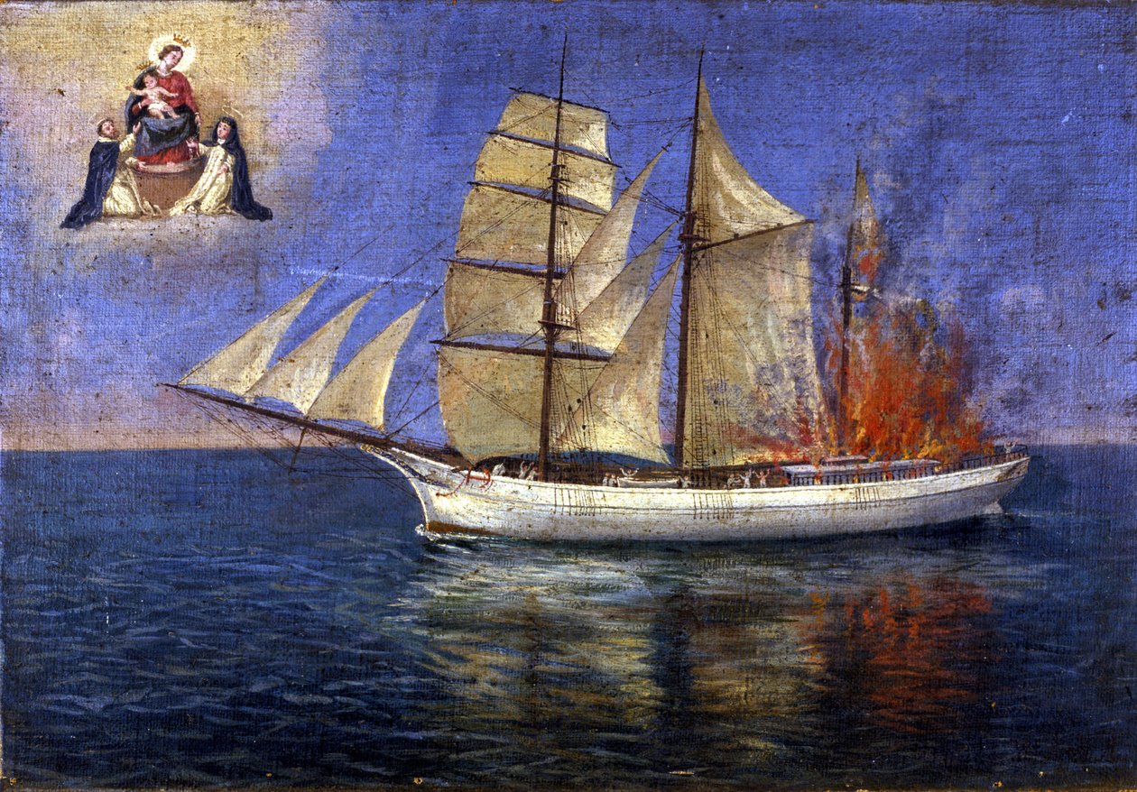 Tulipalo koulussa. tekijältä Unknown artist