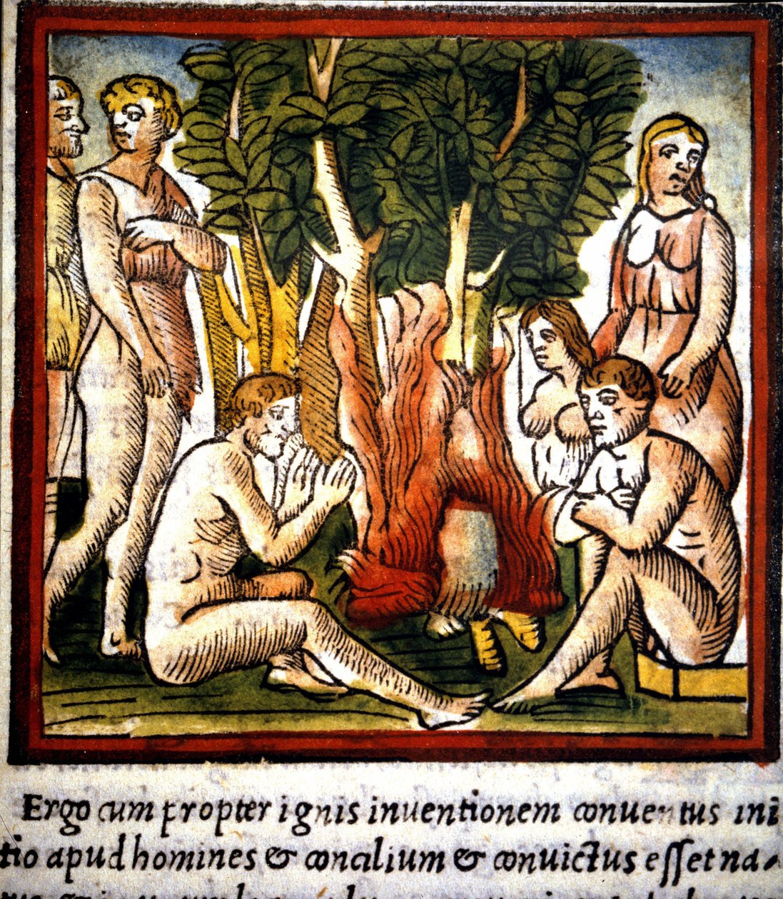 Tuli ja primitiivit - Vitruvan "" De architectura" -kirjassa tekijältä Unknown artist