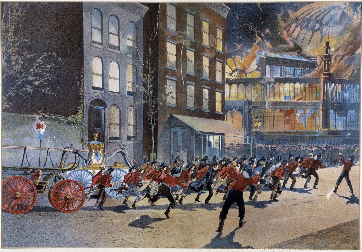 Palo ja palomiehet New Yorkissa tekijältä Unknown artist