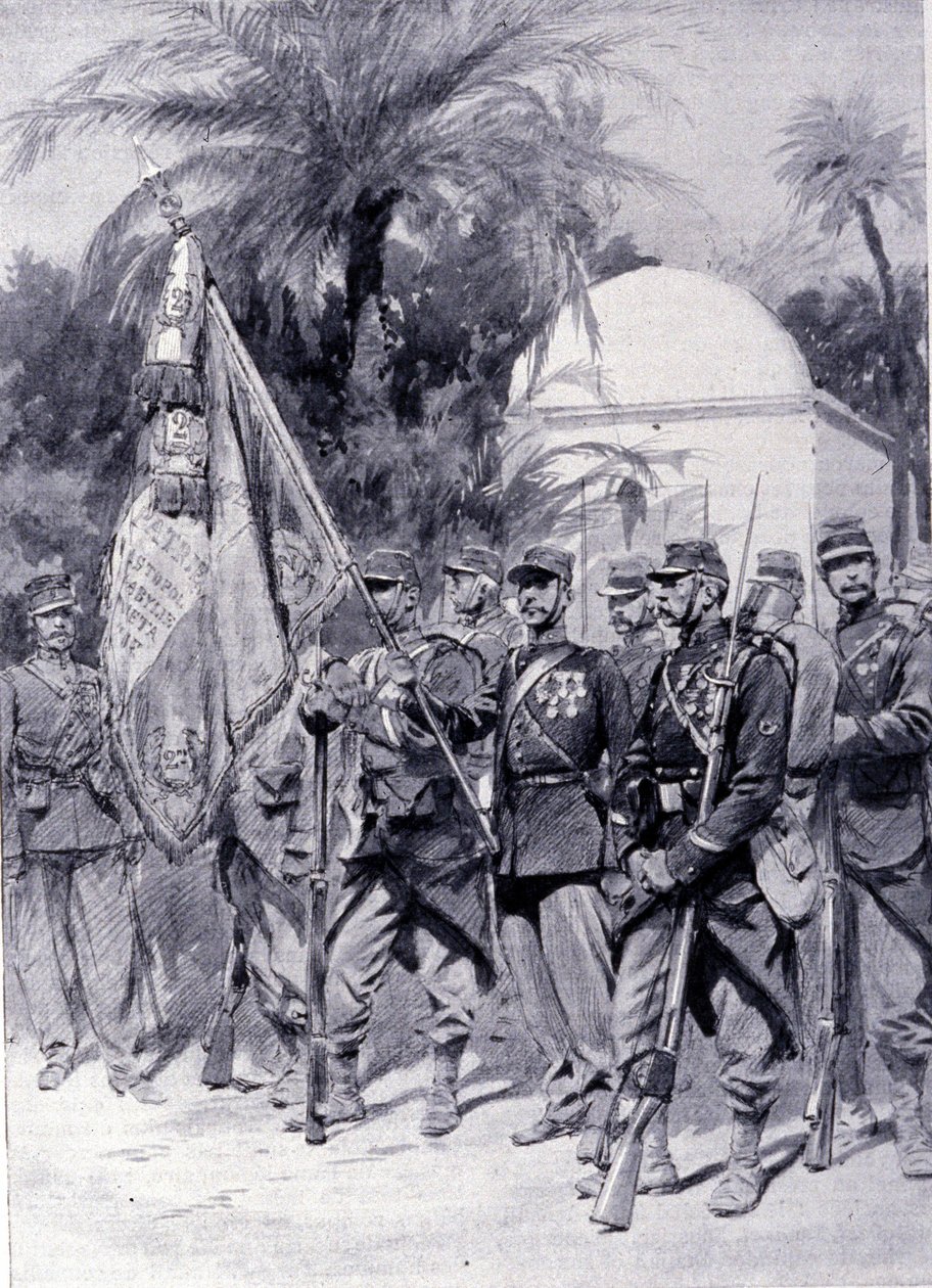 Vieraslegioonan sotilaat univormuissa. 1878. tekijältä Unknown artist