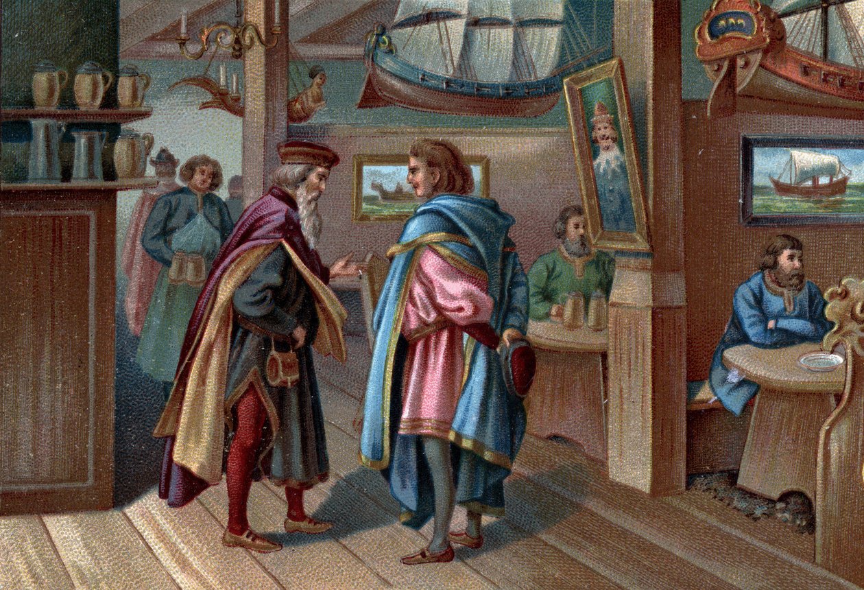 Entiset ostoskeskukset: Lyypekin merenkulkukammio 1600-luvulla tekijältä Unknown artist