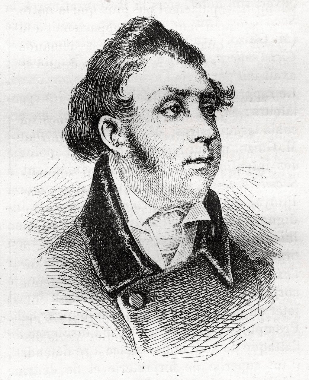 Francois Charles (Francois-Charles) Dulong - ranskalainen lakimies ja poliitikko - 1792-1834 - kaiverrus tekijältä Unknown artist
