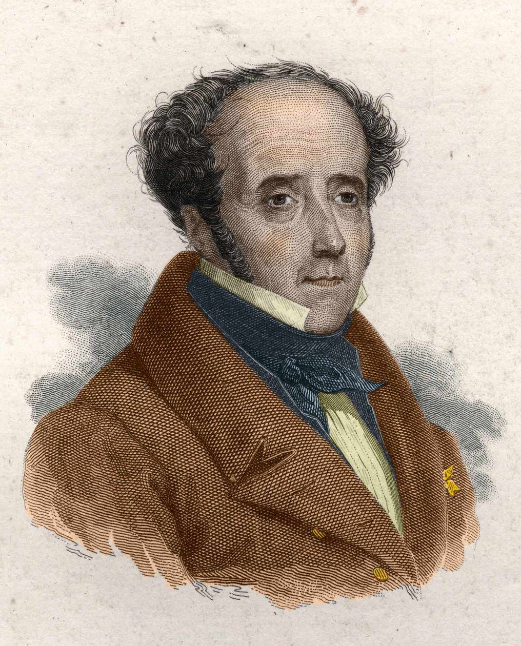 Francois Rene de Chateaubriand (Saint-Malo 1768 - Pariisi 1848) tekijältä Unknown artist