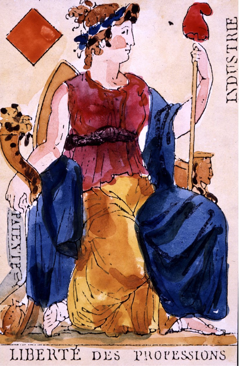 Ammatinvapaus - Vallankumouksellinen pelikortti tekijältä Unknown artist