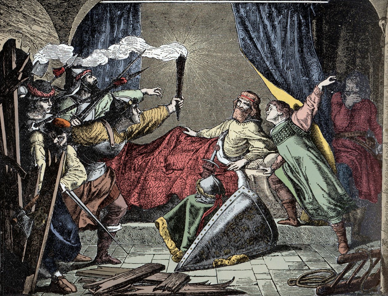 Friedrich Barbarossa Susassa - keisari Frederic Barberousse (Frederic I of Hohenstaufen tekijältä Unknown artist
