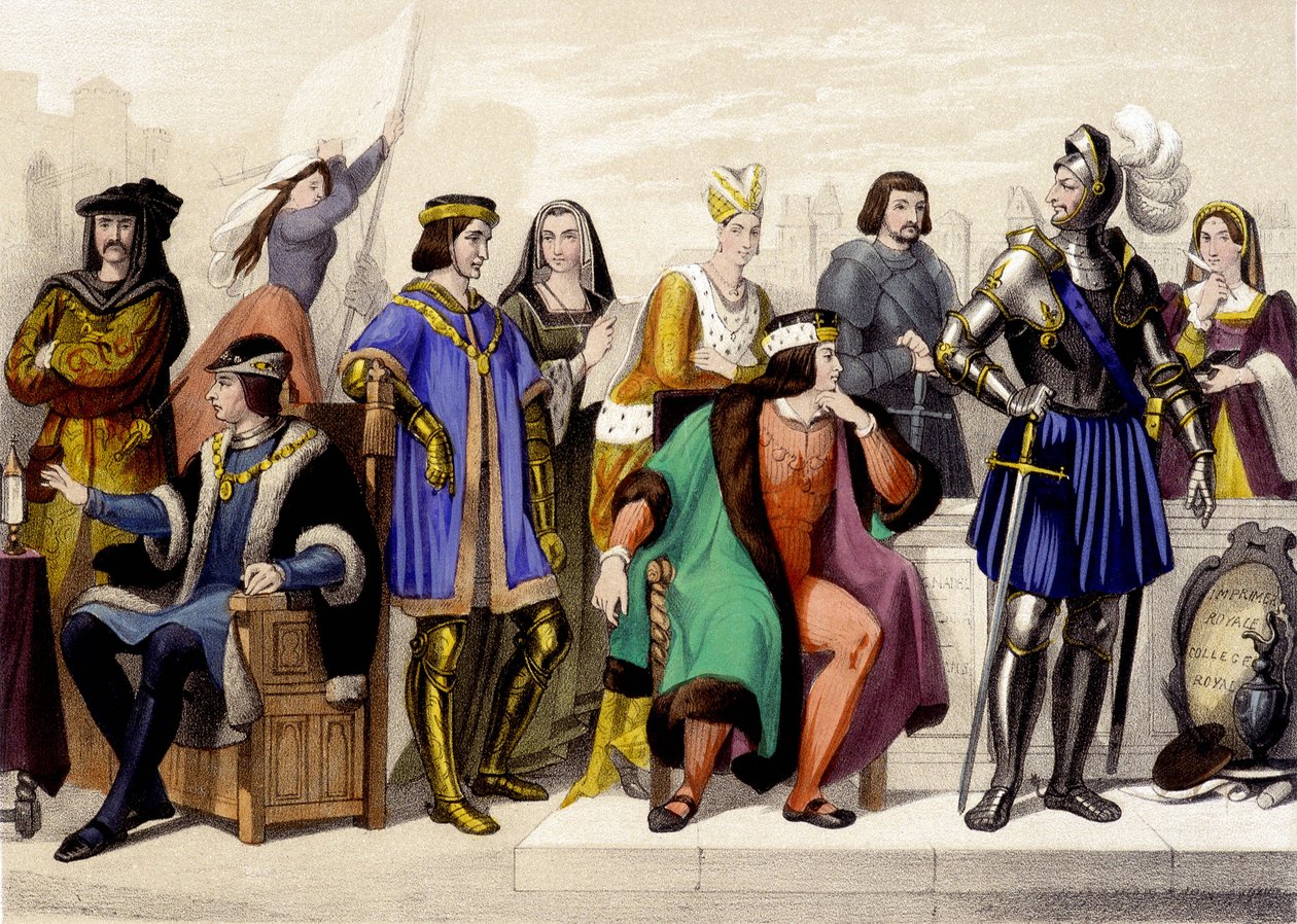 Vuodesta 1461 vuoteen 1515. Ludvig XI, Kaarle VIII, Ludvig XII ja Francois 1st. tekijältä Unknown artist