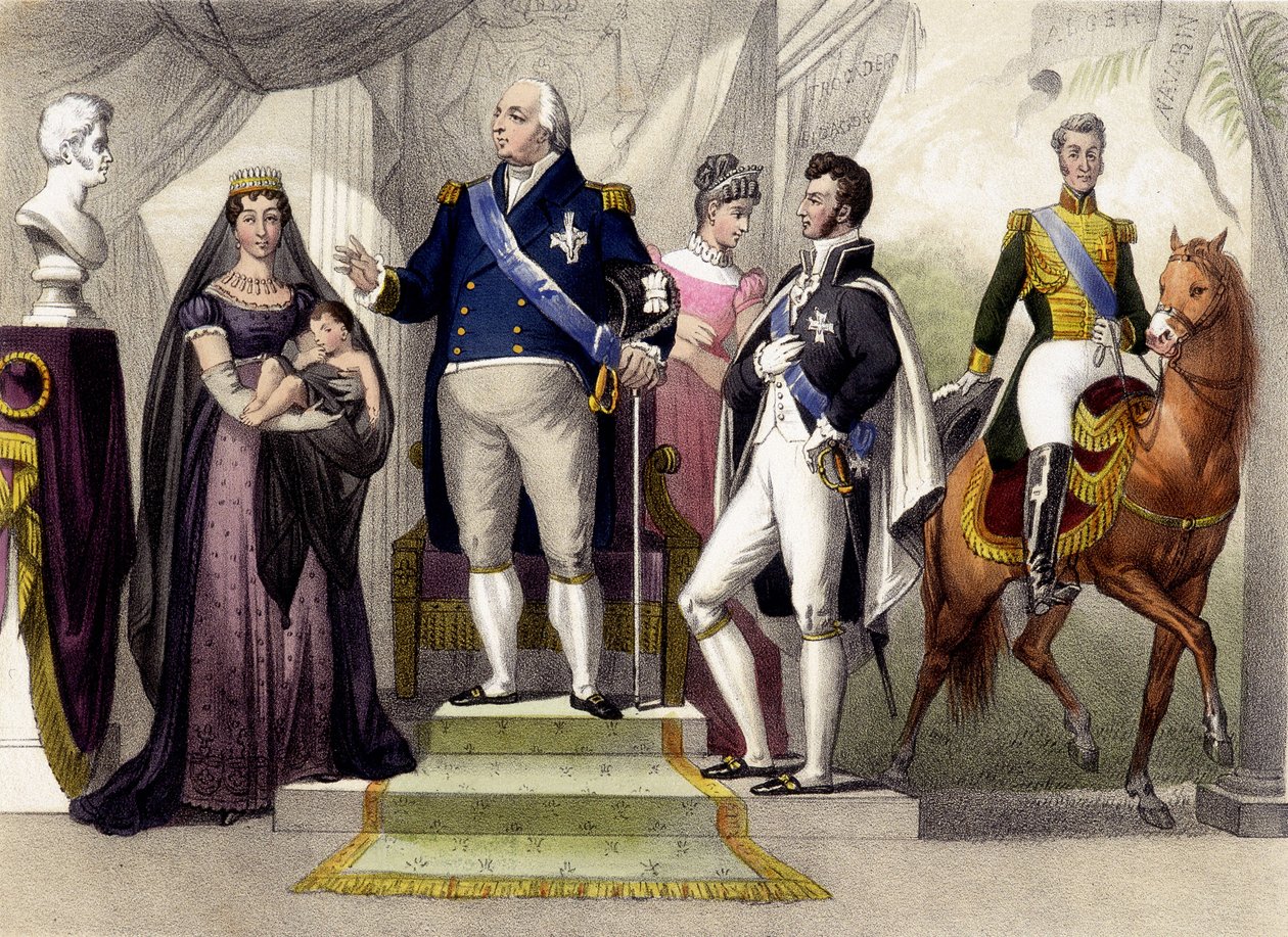 Vuodesta 1814 vuoteen 1830. Berryn herttua ja herttuatar, Ludvig XVIII, Bordeaux